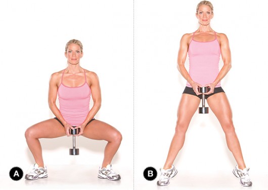How do you do plie squats?