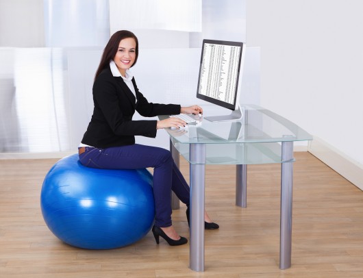 Fitness Ball Instead of Chair