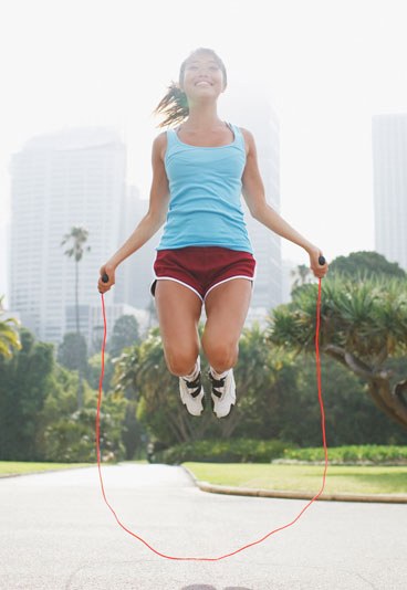 #10 Waist Slimming Exercise: Jump Rope Skipping