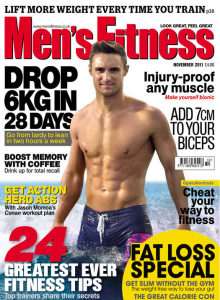 mens fitness cover - highest visual impact figure