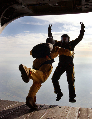 Army National Guard Helicopters Provide Platform for West Point Jumpers