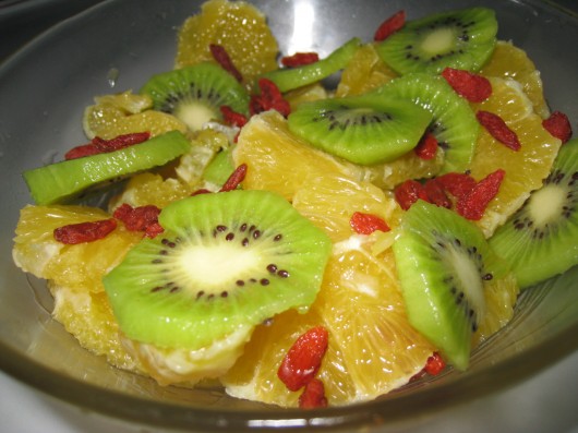 Fruits With Goji Berries