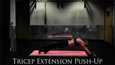 Tricep Extension Push-Up