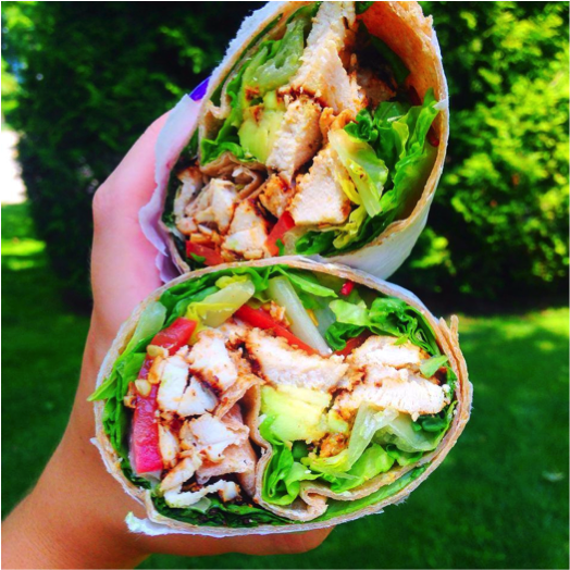 Healthy Chicken Salad Wrap