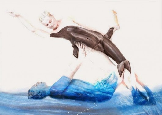 Dolphins Body Art by Gesine Marwedel-2