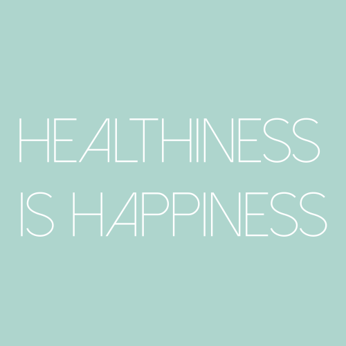 Healthiness Is Happiness