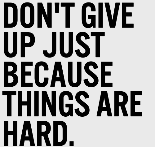 Don't Give Up