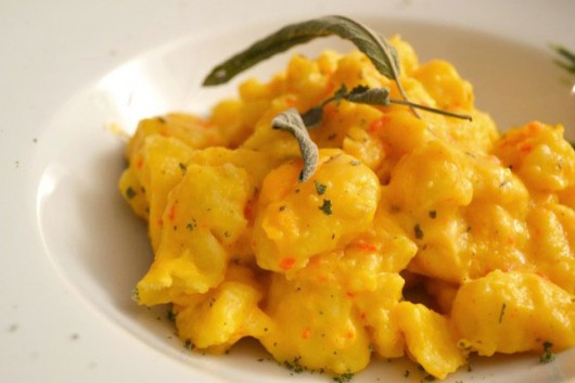 Gnocchi with Creamy Pumpkin Sauce & Toasted Hazelnuts