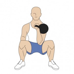 Kettlebell Rack Squat