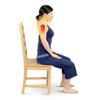 Seated Mountain Pose With Shoulder Shrugs