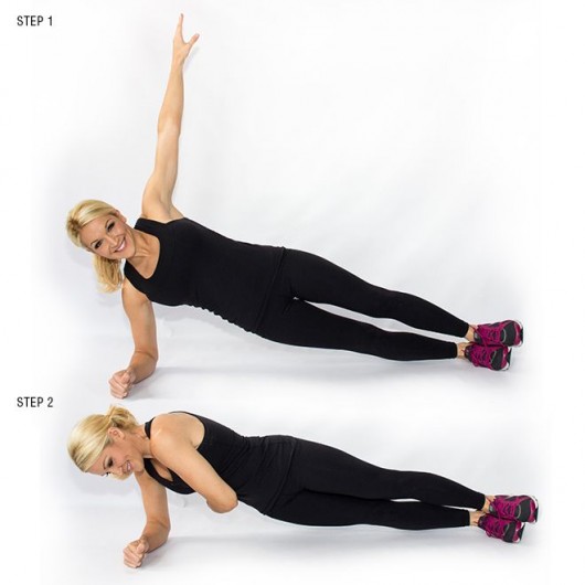 Side Plank With Arm Twist