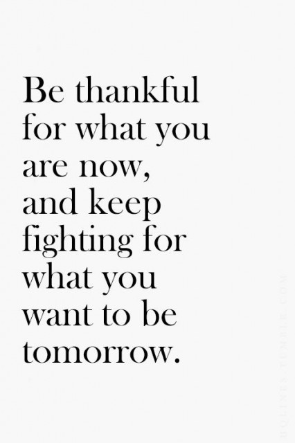 Be Thankful