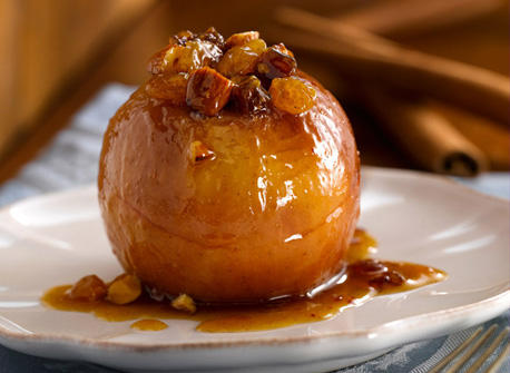 Baked Apples with Frozen Yogurt