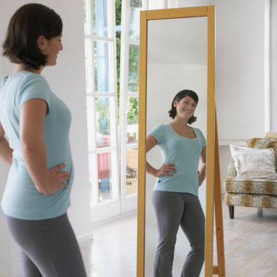 Girl Looking in the Mirror