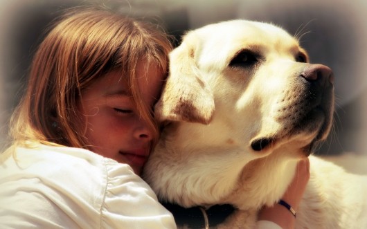 Girl with a Pet