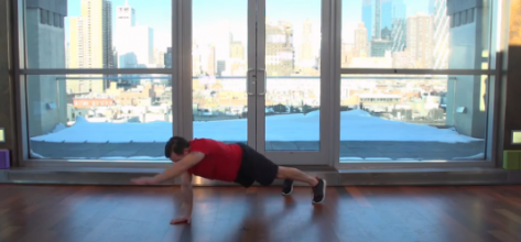 Left Arm Strokes in Plank
