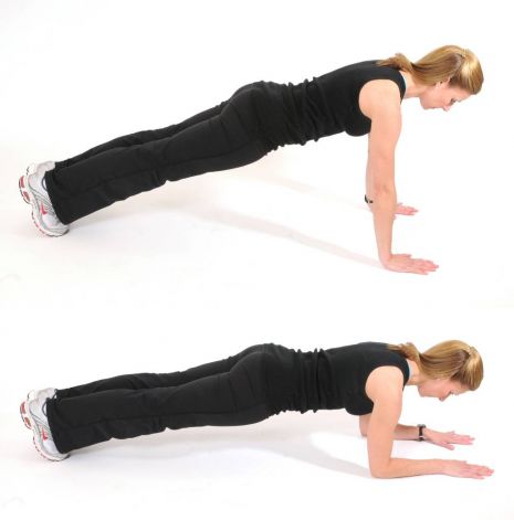 Plank to Pushup
