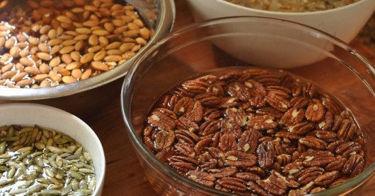 Soak nuts and seeds