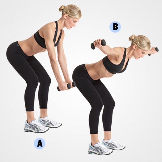 Dumbbell Bent Over Reverse Fly