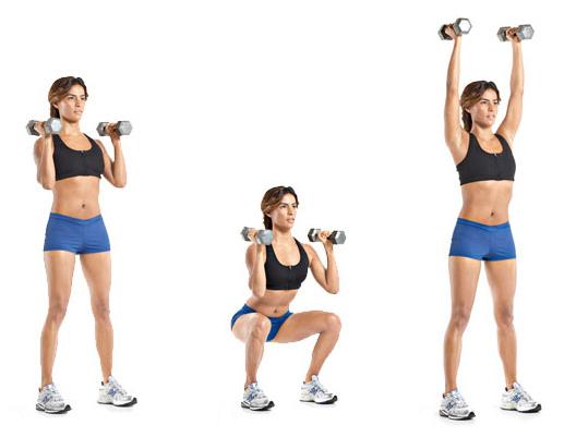 Dumbbell Thruster