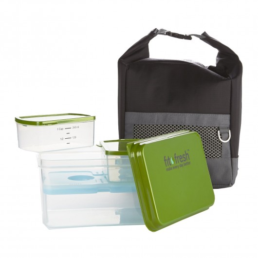 Fit and Fresh Men's Sporty Lunch Bag Kit