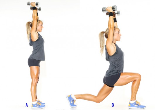 Overhead Lunges