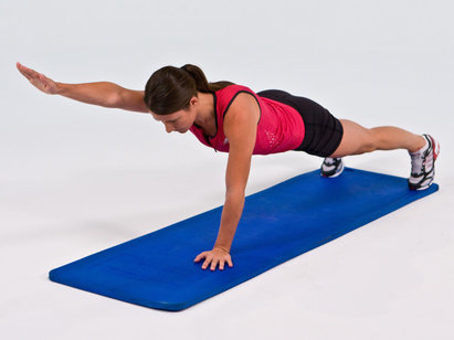 Push-up with Arm Raise