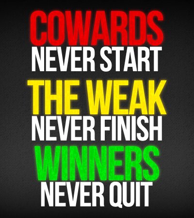 Winners Never Quit