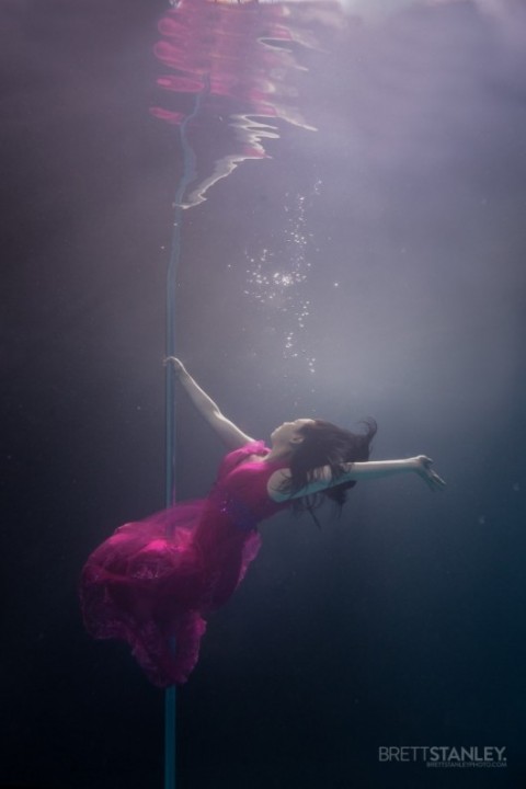 Brett Stanley Underwater Pole Dancing