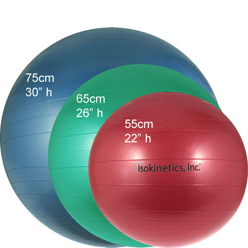 different types of exercise balls