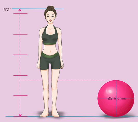 Right Size Exercise Ball