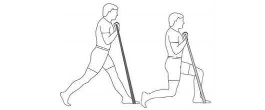 resistance-band-lunge