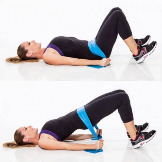 Resistance Band Glute Bridge