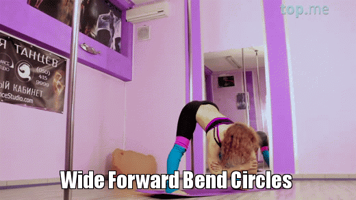Wide Forward Bend Circles