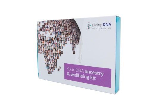 LivingDNA kit on white