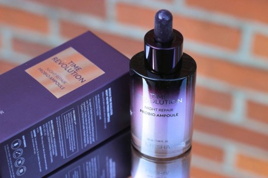 A close up picture of time Revolution Night Repair Probio Ampoule
